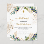 Begroting voor het christenen van eucalyptus green (Voorkant / Achterkant)