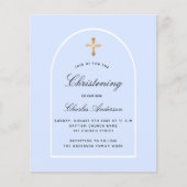 Begroting voor het christenen van lichtblauwe baby (Voorkant)