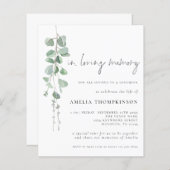 Begroting voor het liefhebben van geheugen Eucalyp (Voorkant / Achterkant)