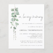 Begroting voor het liefhebben van geheugen Eucalyp (Voorkant)