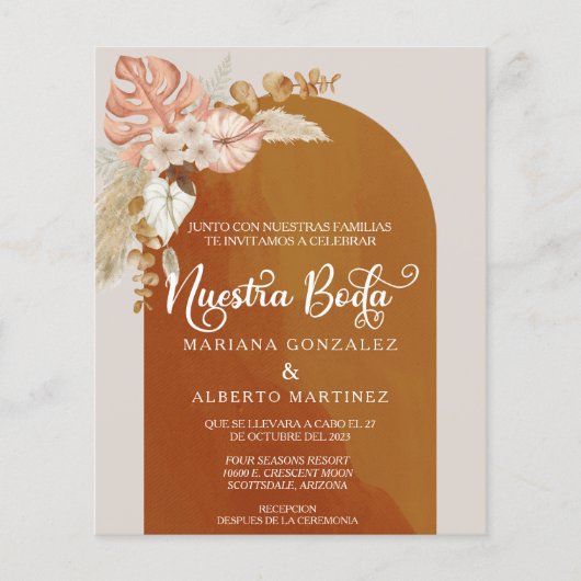 Begroting voor het Spaanse huwelijk tussen de aarn (Voorkant)