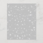 Begroting voor kerstfeestballon en snoewflake flyer (Achterkant)