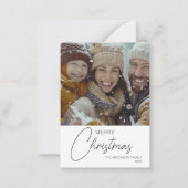 Begroting voor kerstfeestelijke fotoserie notitiekaartje (Voorkant)