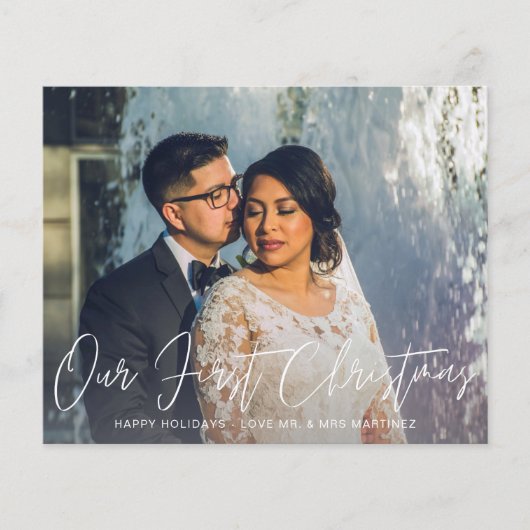 Begroting voor onze eerste kerstfoto's en rode fot flyer (Voorkant)