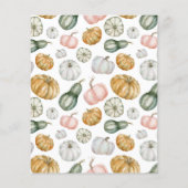 Begroting voor onze kleine pompoen Cute Boho Birth (Achterkant)