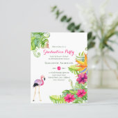 Begroting voor Tropical Flamingo Afstuderen nodigt (Staand voorkant)