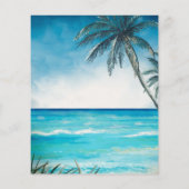 Begroting voor Waterverf van de Beach Destination  Flyer (Achterkant)