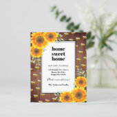 Begroting voor zonnebloemen, bijen met bewegende a (Staand voorkant)