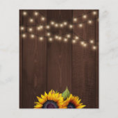 Begroting voor zonnenblokhout voor de bruindouche flyer (Achterkant)