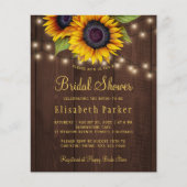 Begroting voor zonnenblokhout voor de bruindouche flyer (Voorkant)