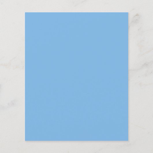 Begroting Vrijgezellenfeest Blauwe Floral Flyer (Achterkant)