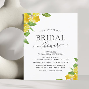 Begroting Vrijgezellenfeest Citrus uitnodigingen