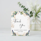 Begroting Vrijgezellenfeest eucalyptus glitter dan Briefkaart (Staand voorkant)