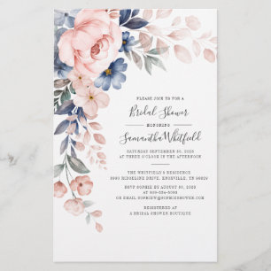 Begroting Vrijgezellenfeest Pink Floral Uitnodigin Briefpapier