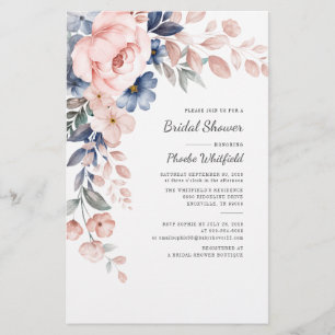 Begroting Vrijgezellenfeest Pink Floral Uitnodigin Briefpapier