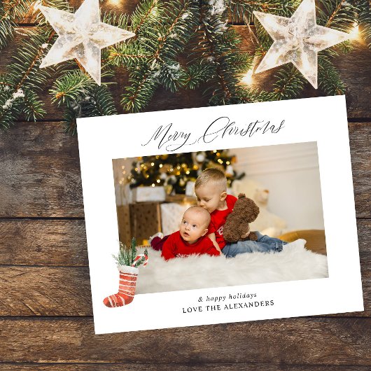 Begroting Vroege Kerst & Stocking Foto Flyer