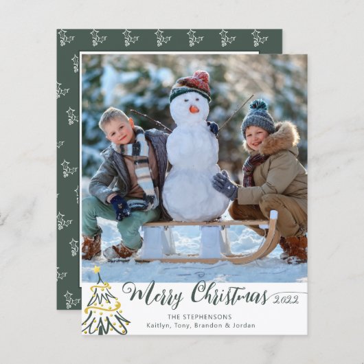 Begroting Vroege kerstboom Foto jaar Review (Voorkant / Achterkant)