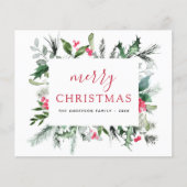 Begroting Vroege kerstfeestdag Rood-kerstkaartje Flyer (Voorkant)