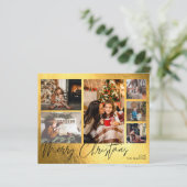 Begroting Vroege kerstfeestjes Gold Foil Multi Pho (Staand voorkant)