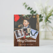 BEGROTING Vroege kerstfoto bijtend Holly and Wood (Staand voorkant)