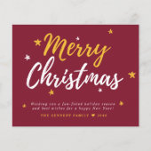 Begroting Vroege kerstfoto Rode feestdag (Voorkant)