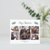 Begroting Vroege kersttong foto-kaart (Staand voorkant)