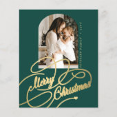 Begroting Vroegere kerstfoto-elegante vakantiekaar (Voorkant)