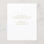 Begroting Vroegere kerstfoto-elegante vakantiekaar (Achterkant)