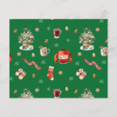 Begroting Vrolijk kerstfeest 10 Multi Foto - Groen (Achterkant)