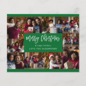 Begroting Vrolijk kerstfeest 10 Multi Foto - Groen (Voorkant)