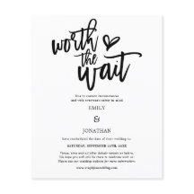 Begroting waard de Wachtende bruiloft sparen de Da