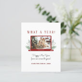 Begroting wat een jaar eenvoudige nieuwjaarsfotoka (Staand voorkant)