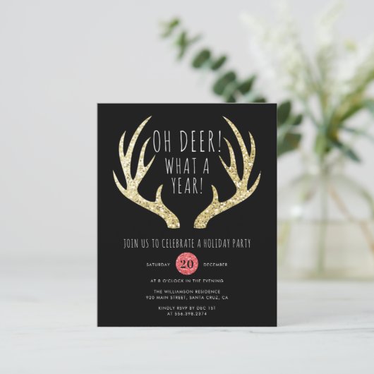 Begroting wat een jaar kerstfeest (Staand voorkant)