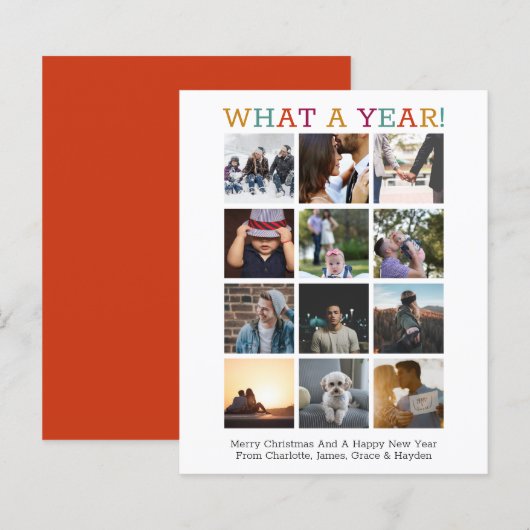 BEGROTING Wat een jaar voor Kerstmis in Review (Voorkant / Achterkant)