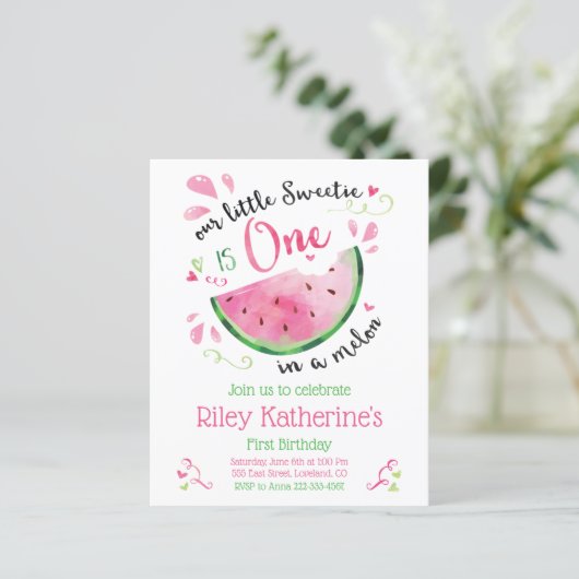 Begroting Watermeloen eerste zomervakantie (Staand voorkant)