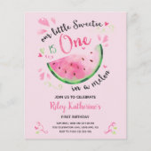 Begroting Watermeloen Zomer Eerste Dag Uitnodiging (Voorkant)