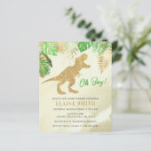 Begroting Waterverf Baby shower uitnodiging (Staand voorkant)