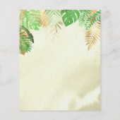 Begroting Waterverf Baby shower uitnodiging (Achterkant)