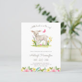 Begroting Waterverf Baby shower voorjaarstop (Staand voorkant)