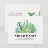 Begroting Waterverf Cacti Moving kondiging (Voorkant / Achterkant)