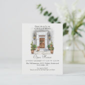 Begroting Waterverf - Eerste kerstuitnodiging (Staand voorkant)