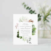 Begroting Waterverf Eucalyptus Greenery Wedding (Staand voorkant)