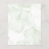 Begroting Waterverf Eucalyptus Sage Green Wedding (Achterkant)