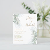 Begroting Waterverf Eucalyputus Sage Green Wedding (Staand voorkant)