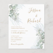 Begroting Waterverf Eucalyputus Sage Green Wedding (Voorkant)