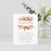 Begroting Waterverf Floral verrassingsfeest (Staand voorkant)