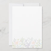 Begroting waterverf florale landenstijl save the date (Achterkant)