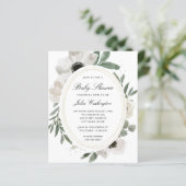 Begroting Waterverf Greenery Baby shower (Staand voorkant)