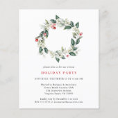 Begroting Waterverf Greenery Holiday Flyer (Voorkant)