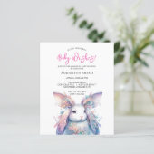 Begroting Waterverf voorjaar Baby shower (Staand voorkant)